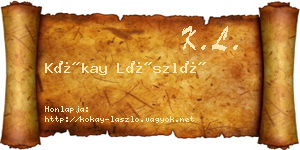 Kókay László névjegykártya